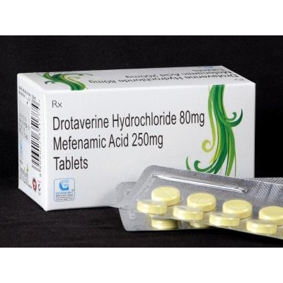 Drotaverine Hydrochloride 80mg Mefenamic Acid 250mg Tab