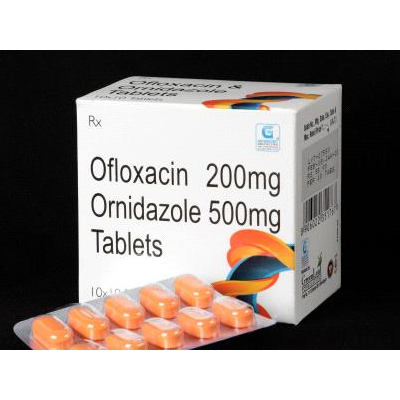 Ofloxacin 200 Mg & Ornidazole 500 Mg Tab